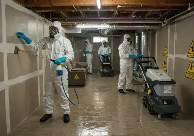 Basement Moisture Removal and Structural Drying process in Belmont Cragin, IL